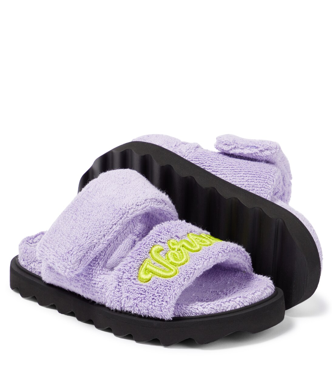 Appliqué toweling sandals | Versace Kids