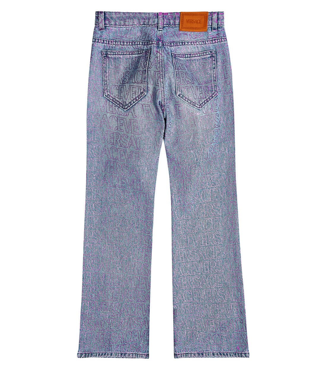 Jeans flared con logo con motivo | Versace Kids