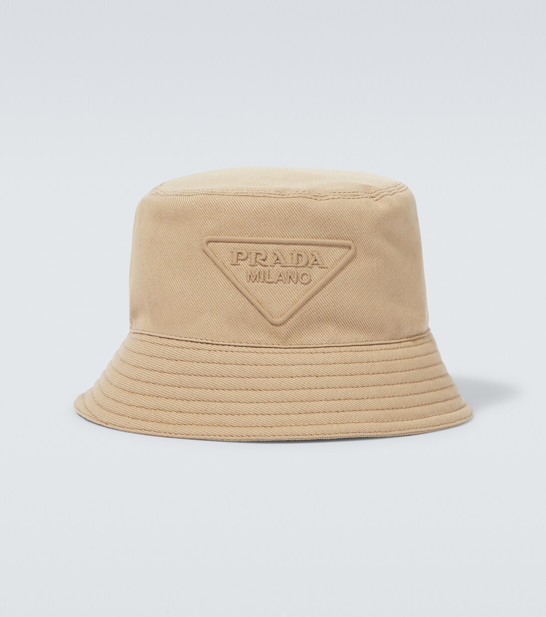 Logo cotton bucket hat | Prada