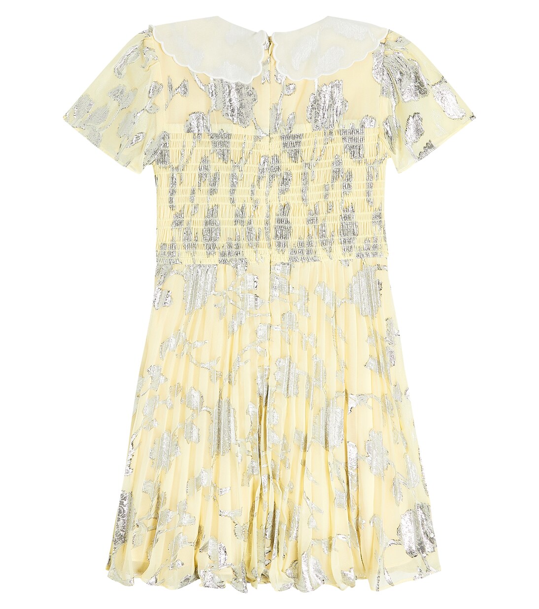 Metallic jaquard chiffon dress | Self-Portrait Kids