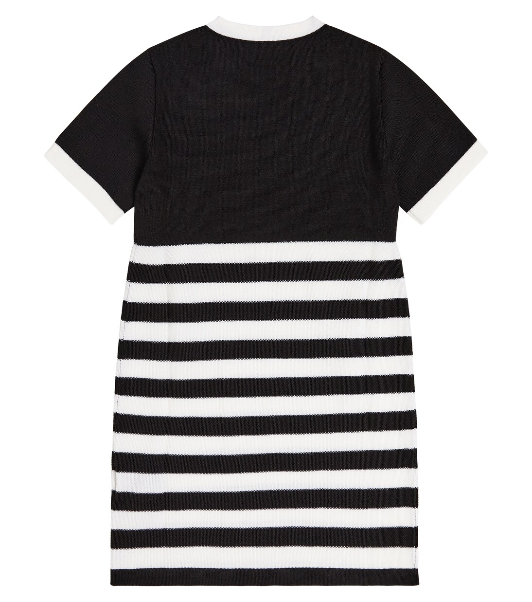 Striped logo jersey dress | Balmain Kids