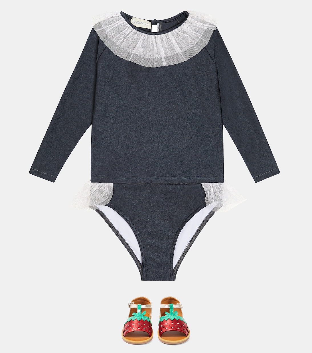 Saladeta tulle-trimmed bikini bottoms | Suncracy