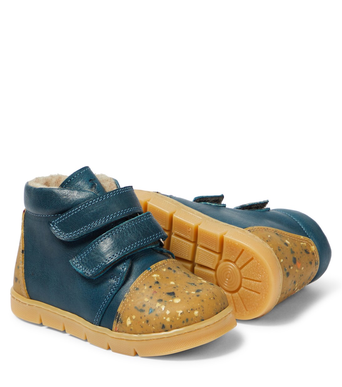 Shearling-lined leather sneakers | Petit Nord