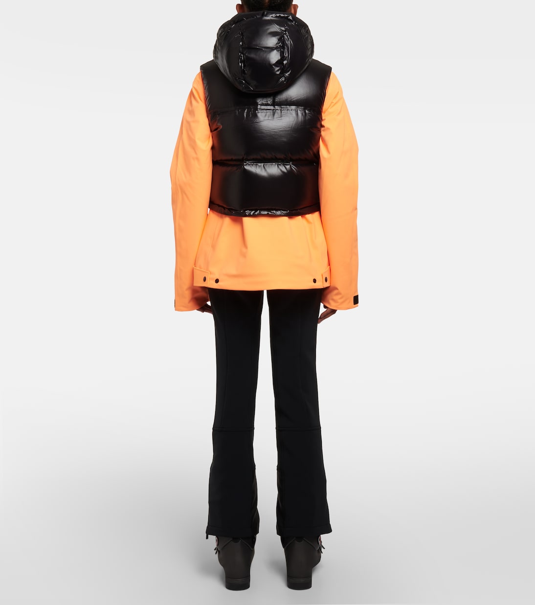 Chaleco cropped Snowbird de plumas | Aztech Mountain