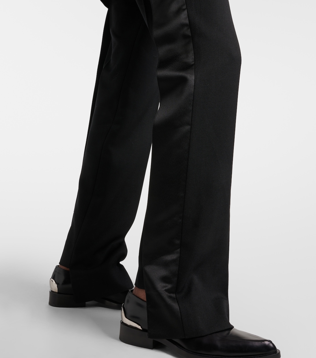 Pantaloni regular in misto lana | Victoria Beckham