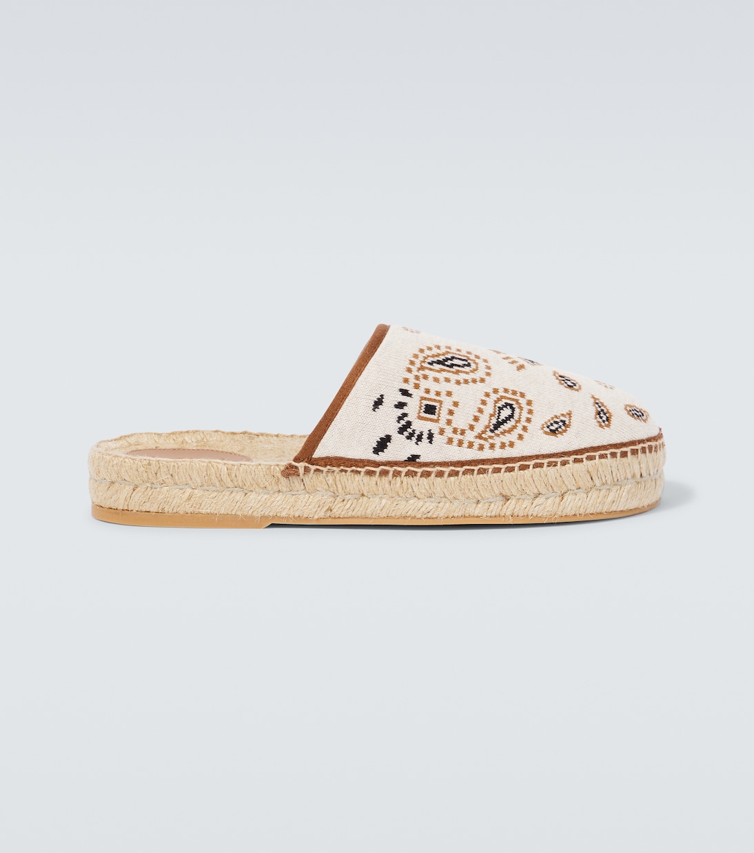 Espadrille-Slippers Bandana aus Strick | Alanui