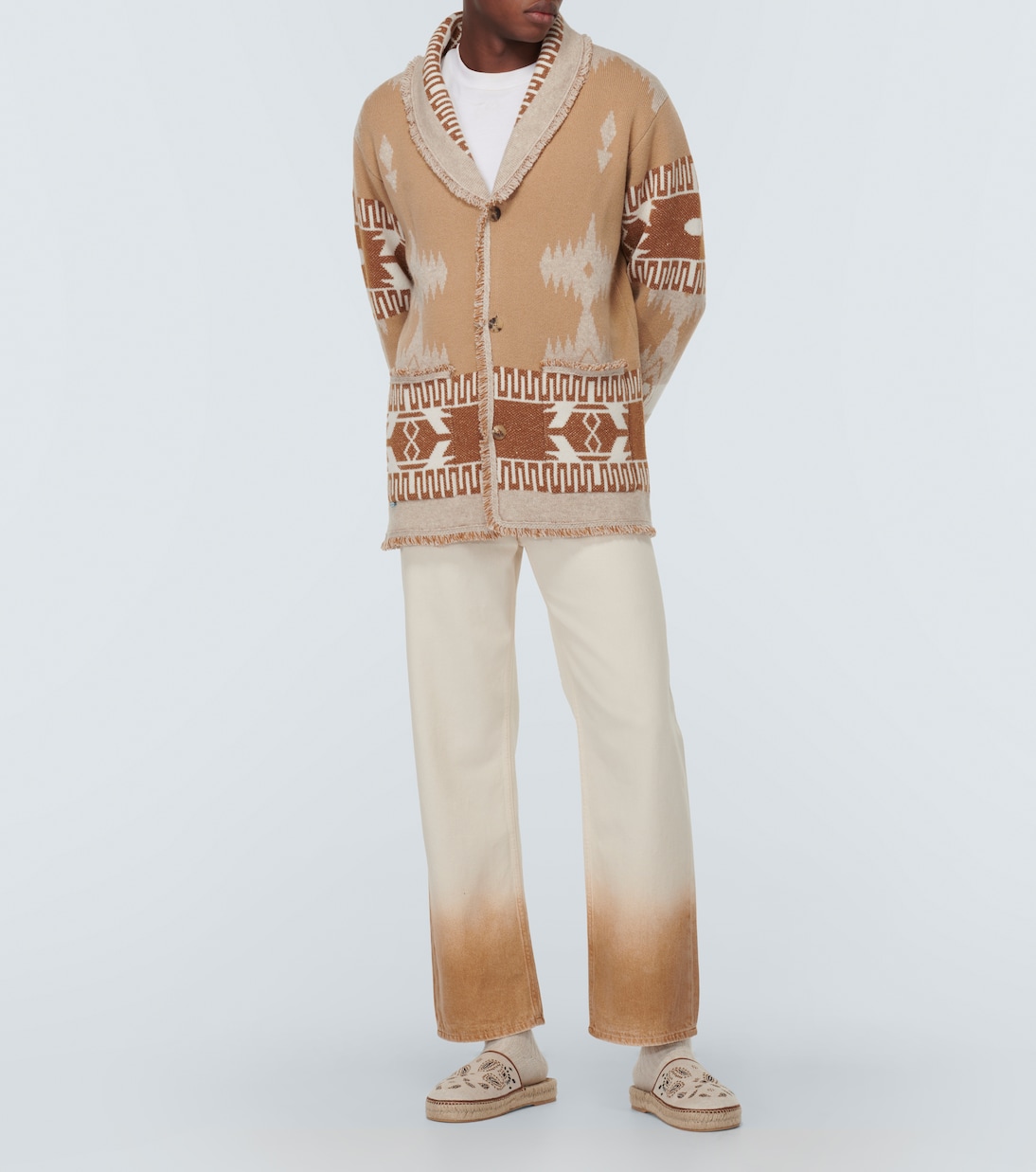 Espadrille-Slippers Bandana aus Strick | Alanui