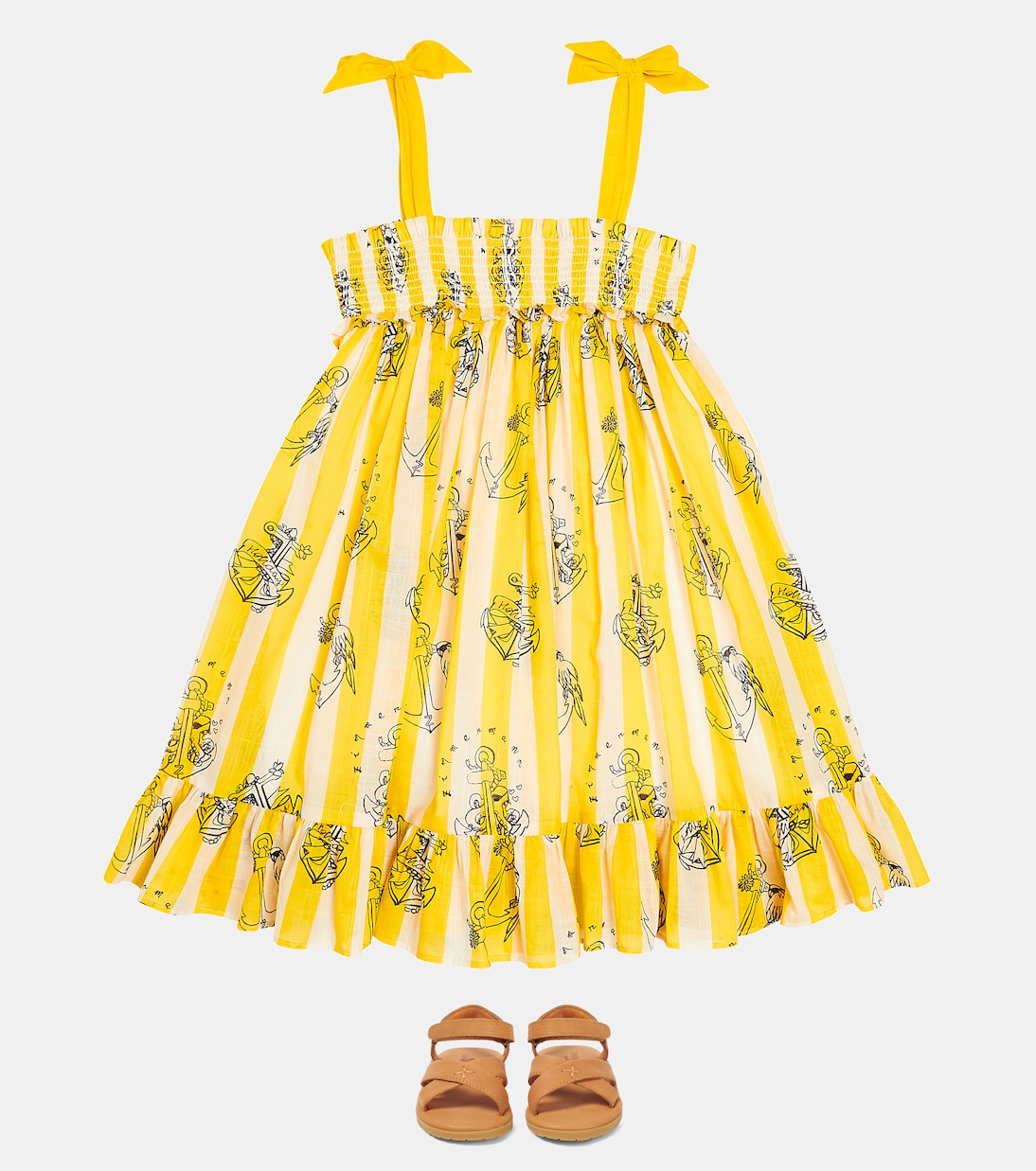 Alight striped cotton dress | Zimmermann Kids