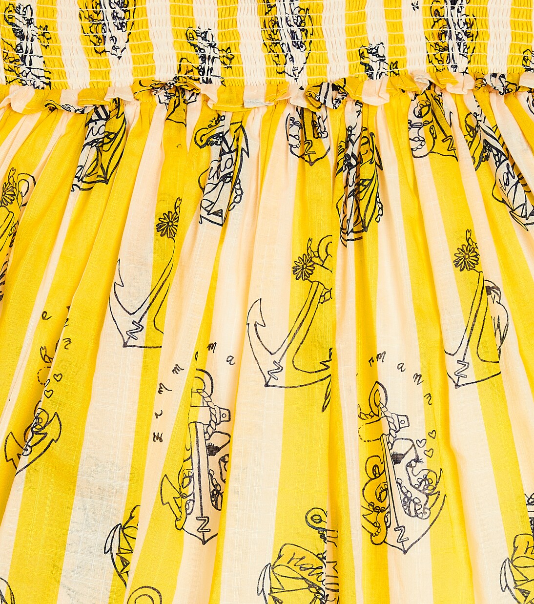 Alight striped cotton dress | Zimmermann Kids