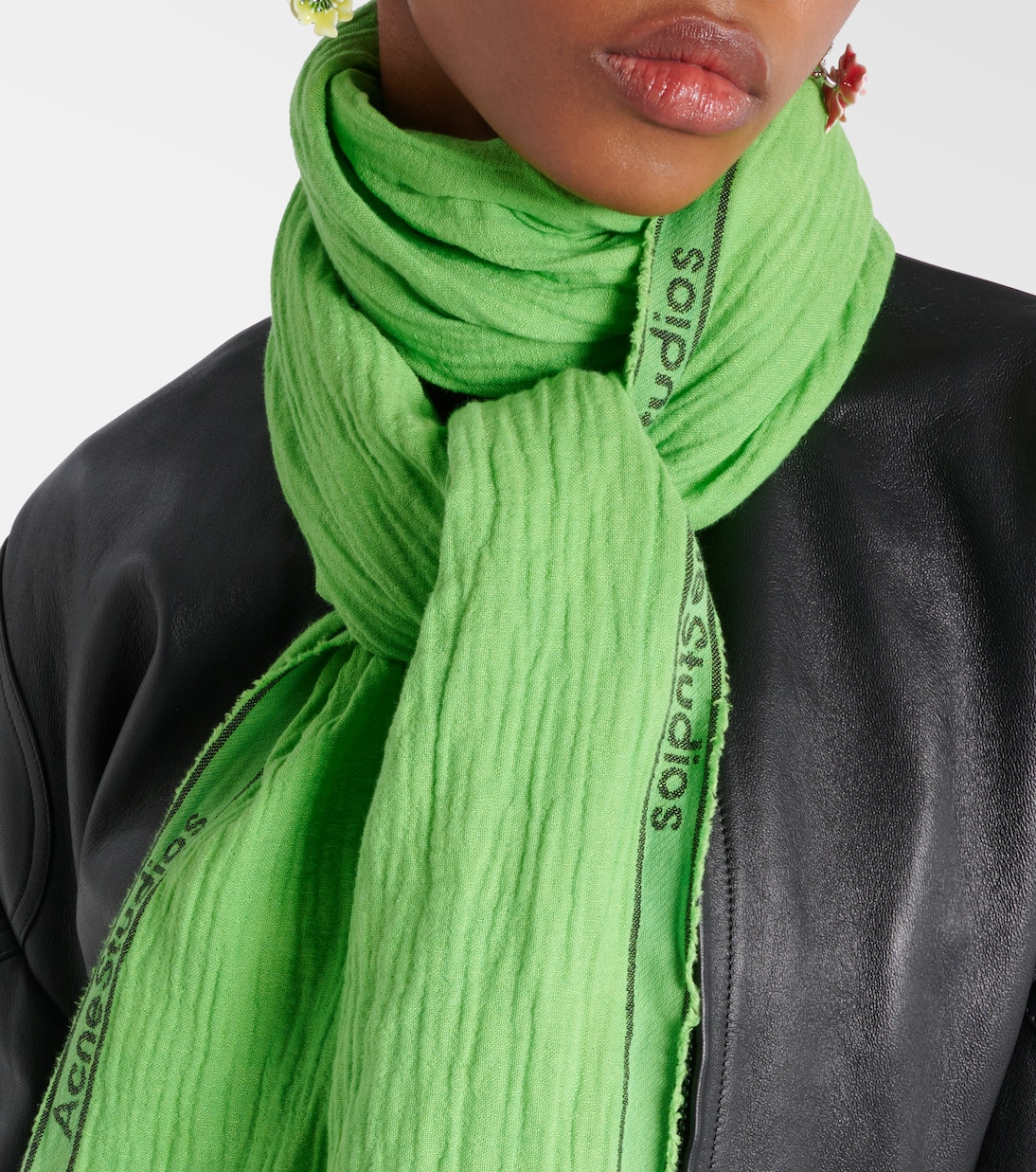 Bufanda de algodón y lino | Acne Studios