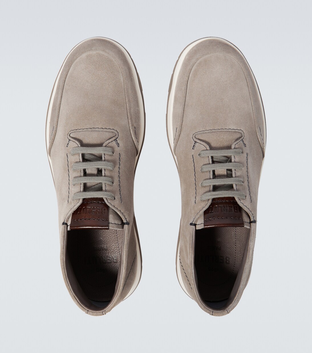Echappée Scritto Mid Top suede Derby shoes | Berluti