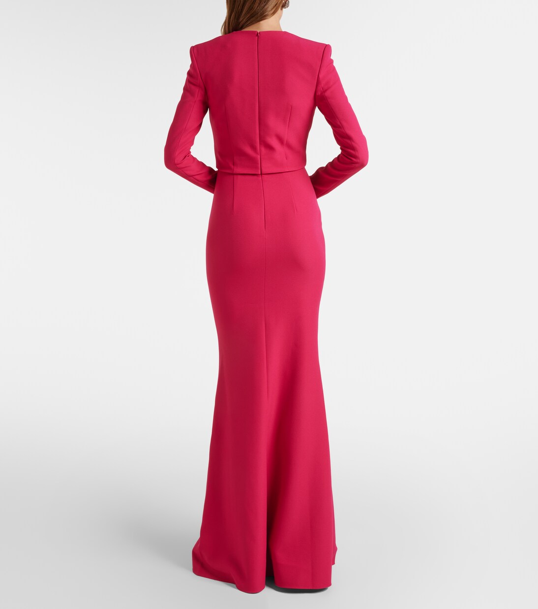 Robe longue Jana en crêpe | Safiyaa