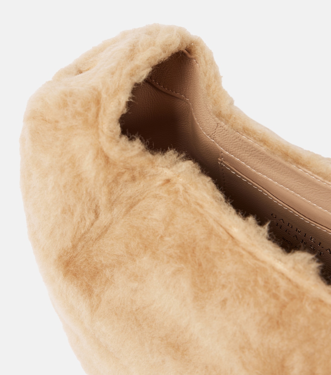 Soft Demi faux shearling clutch | Gabriela Hearst