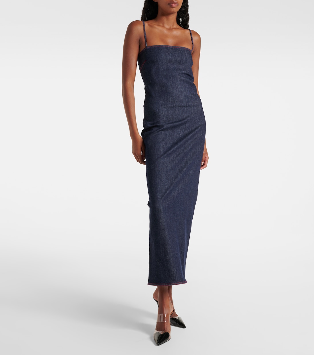 Midikleid aus Denim | Alaïa