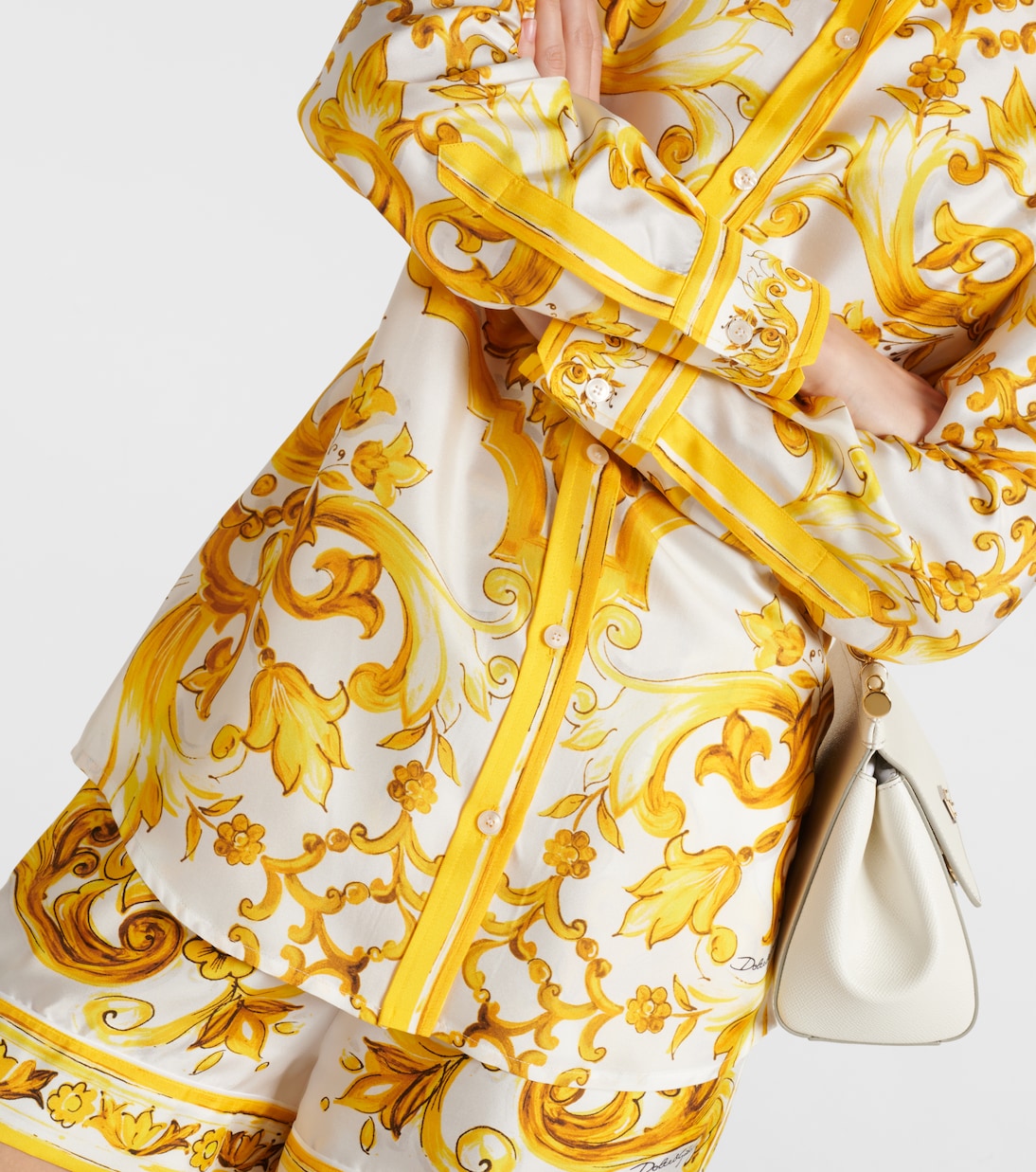 Hemd Majolica aus Seiden-Twill | Dolce&Gabbana