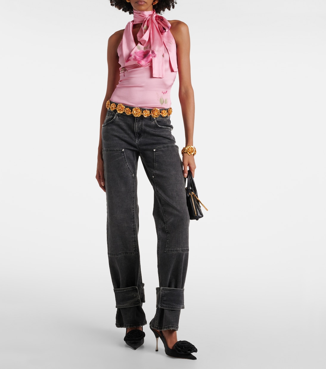 Low-Rise Straight Jeans | Blumarine