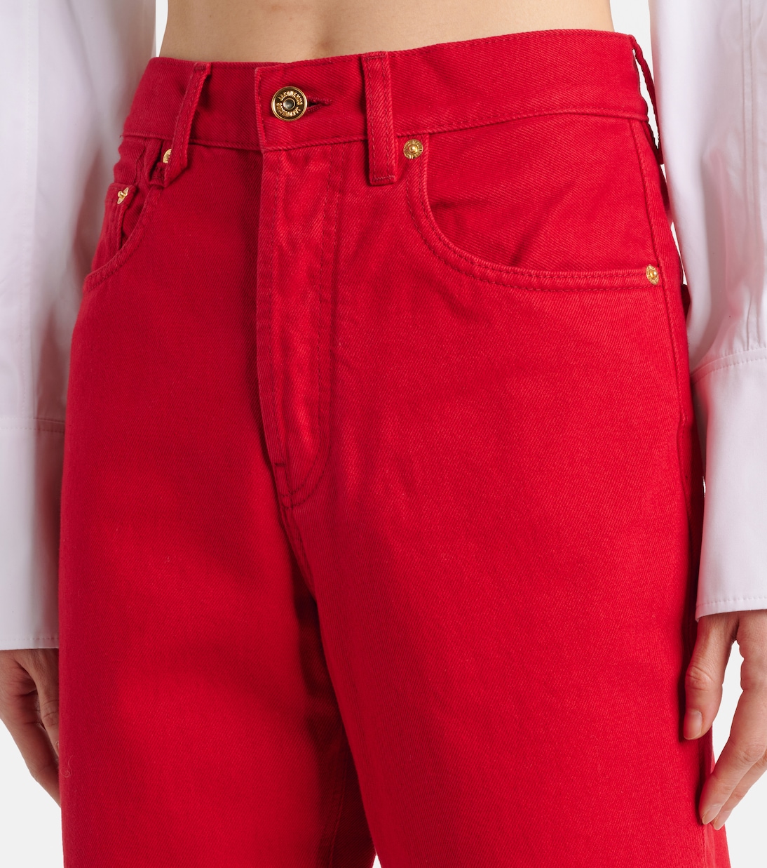 De-Nîmes high-rise straight jeans | Jacquemus