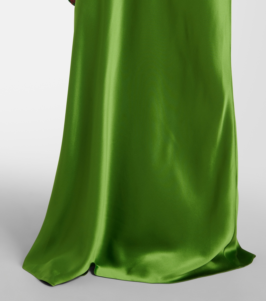 One-Shoulder-Robe aus Seidensatin | The Sei