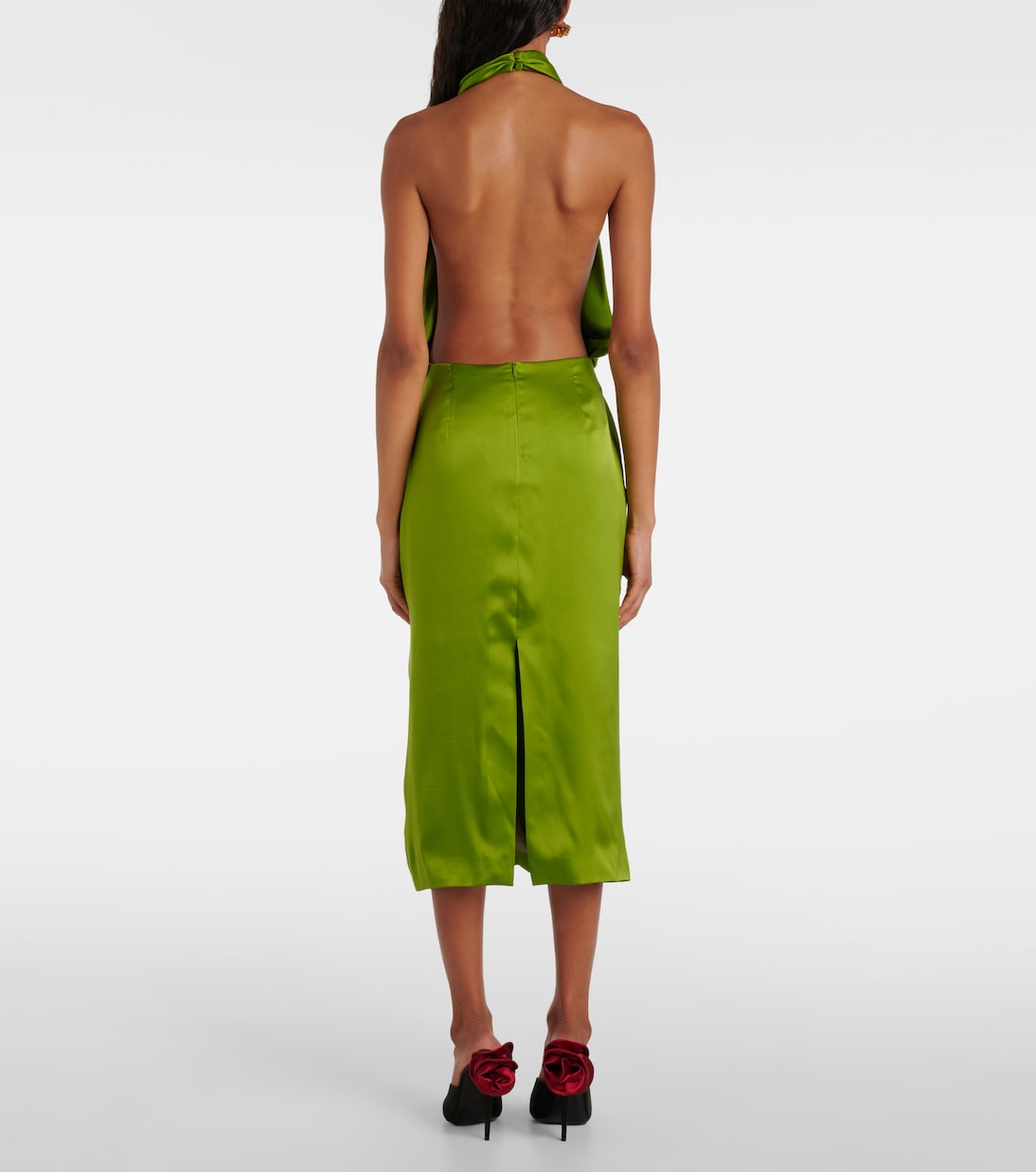 Midikleid aus Seidensatin | Magda Butrym