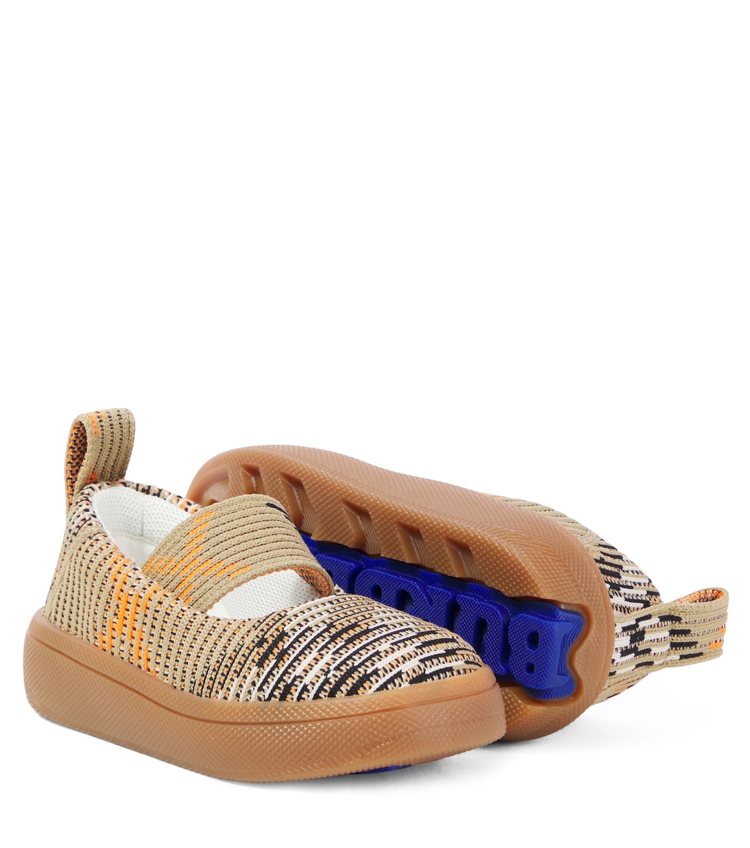 Burberry Check knitted Mary Jane flats | Burberry Kids