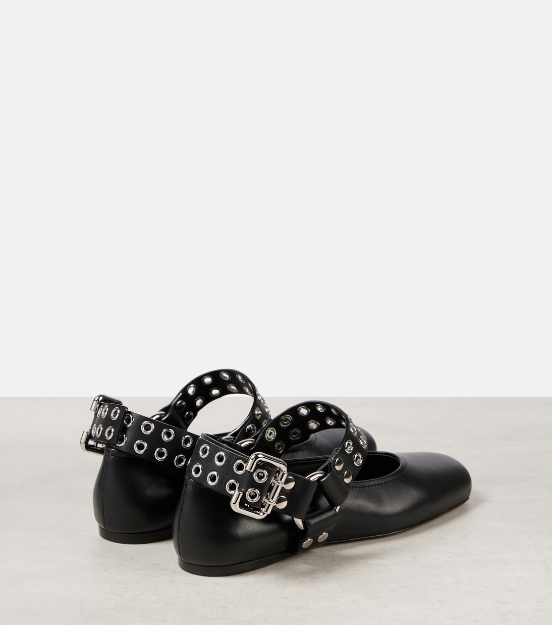 Studded leather Mary Jane flats | Alaïa