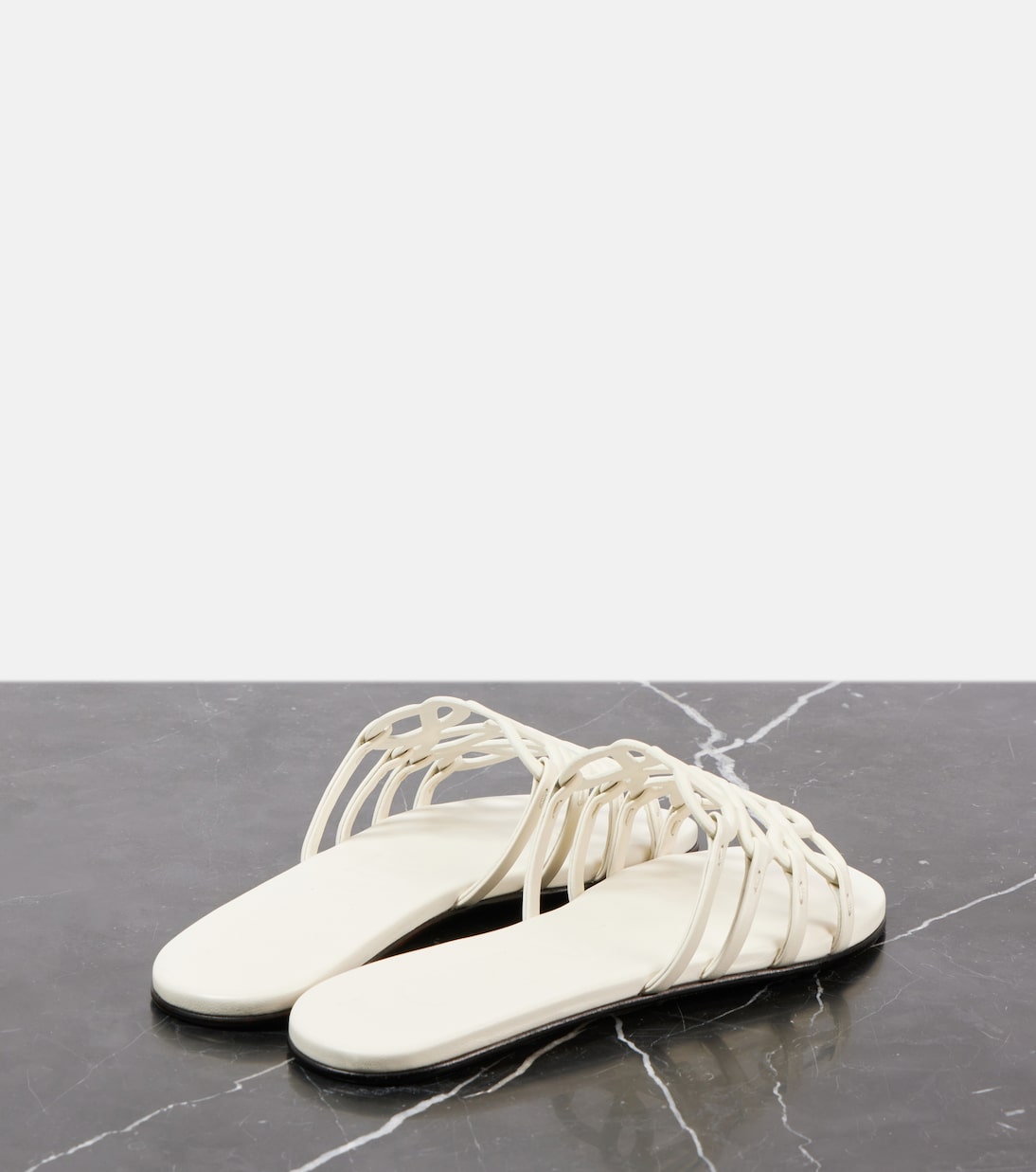 Petal Anagram leather slides | Loewe