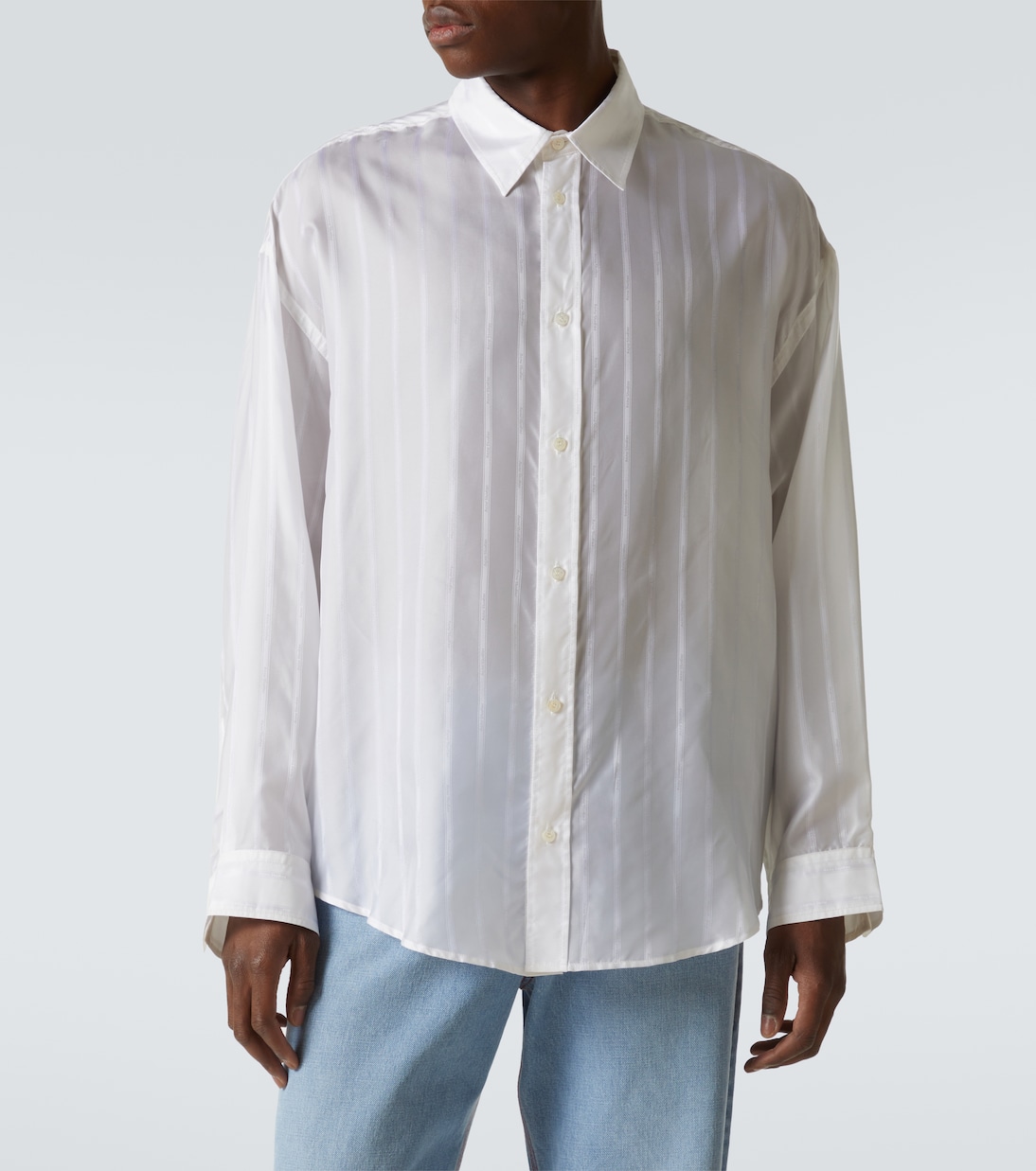 Camicia in jacquard a righe | Acne Studios