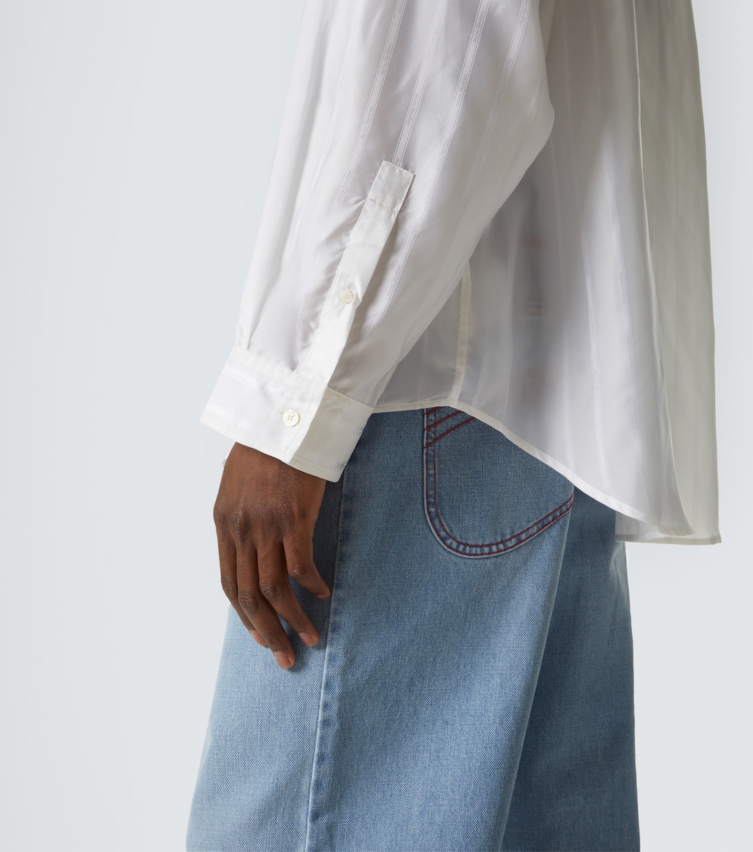 Camicia in jacquard a righe | Acne Studios