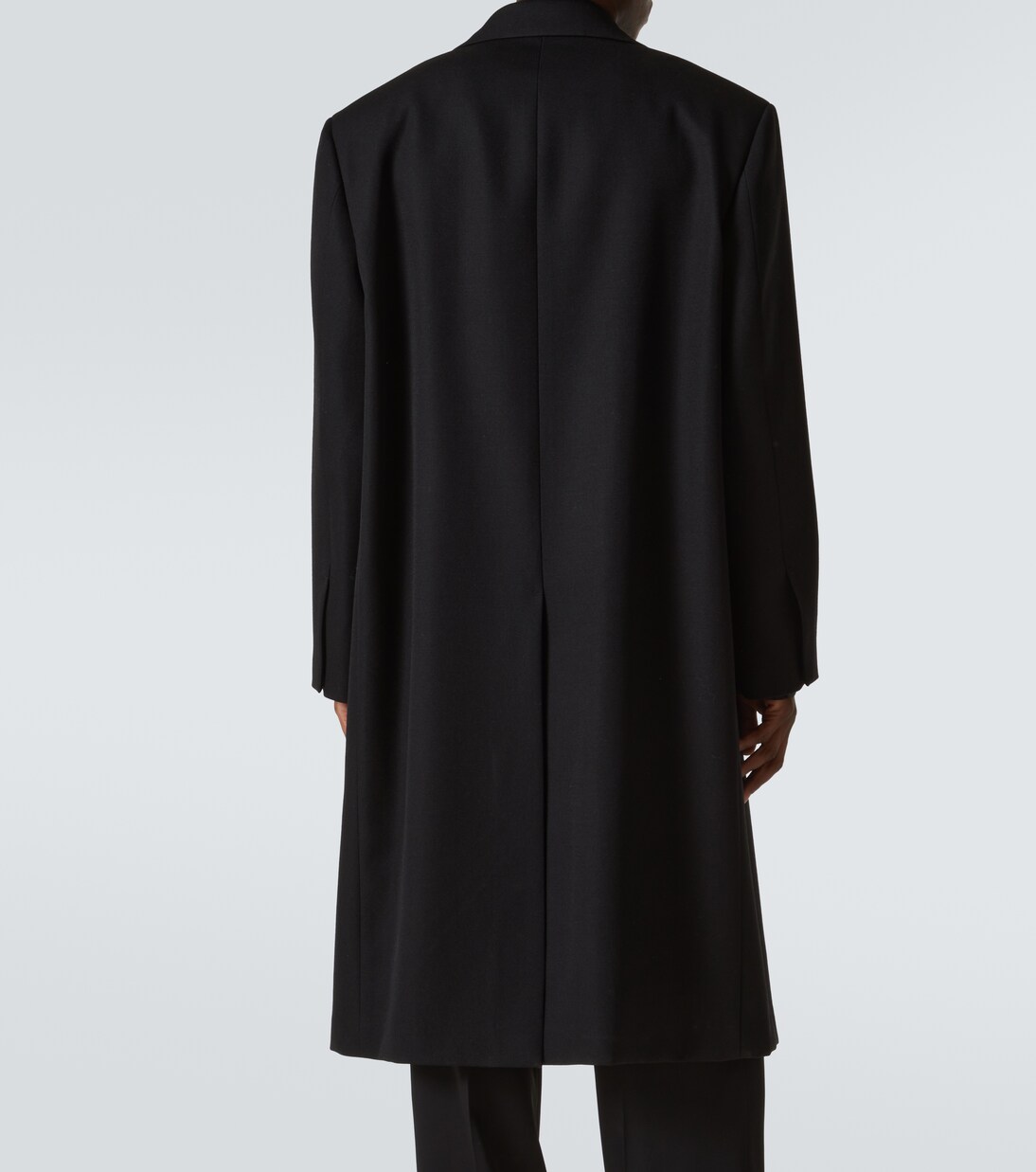 Silk-trimmed wool coat | Jil Sander