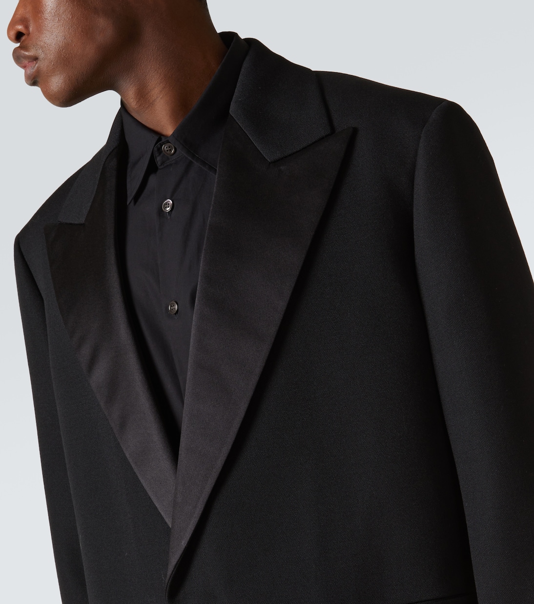 Silk-trimmed wool coat | Jil Sander