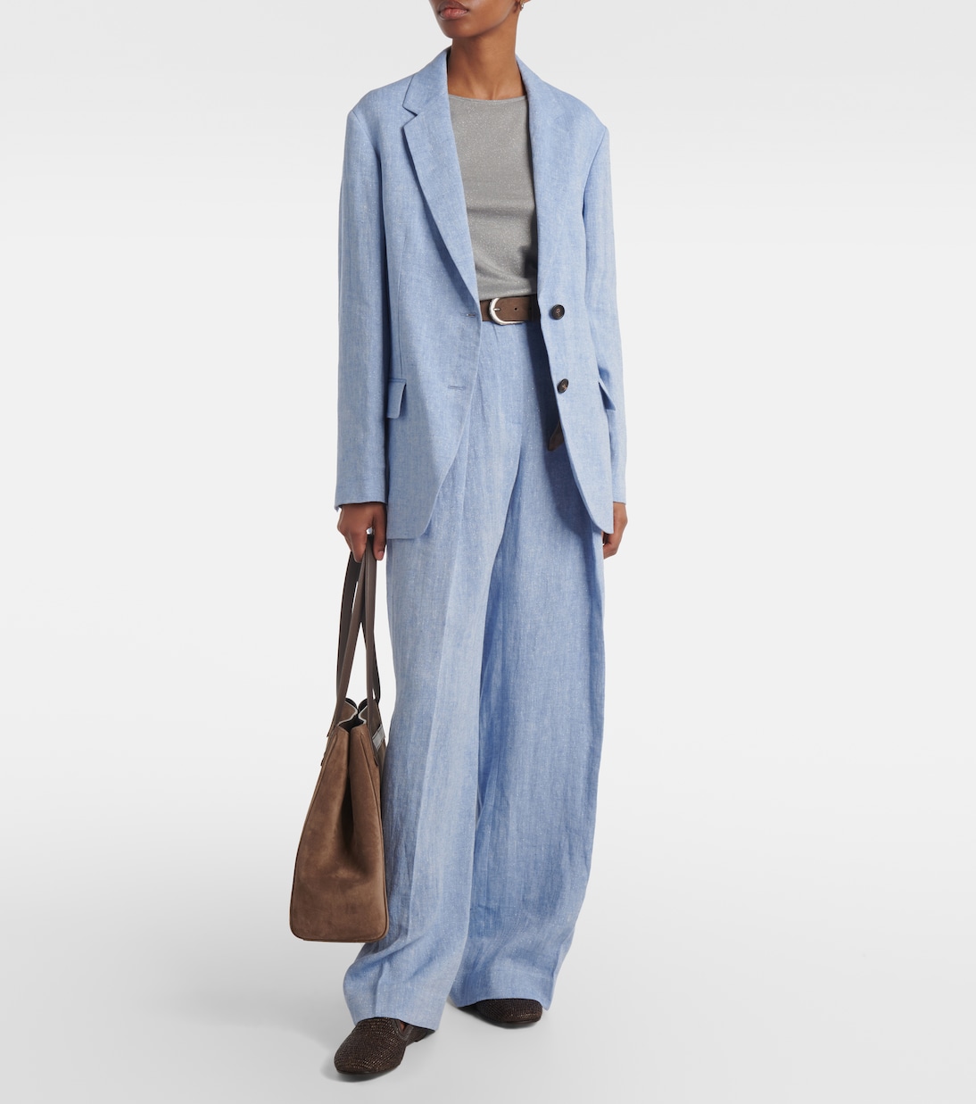 Sparkling cashmere and silk-blend sweater | Brunello Cucinelli