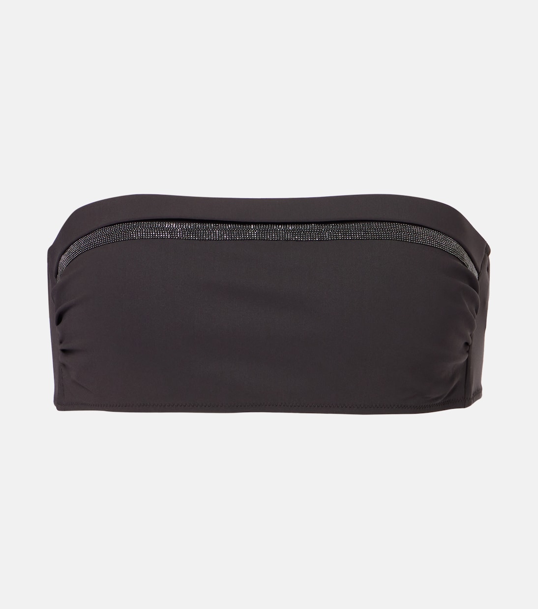 Top bikini a fascia con monili | Brunello Cucinelli