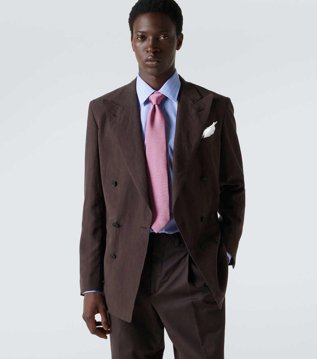 Silk jacquard tie | Charvet