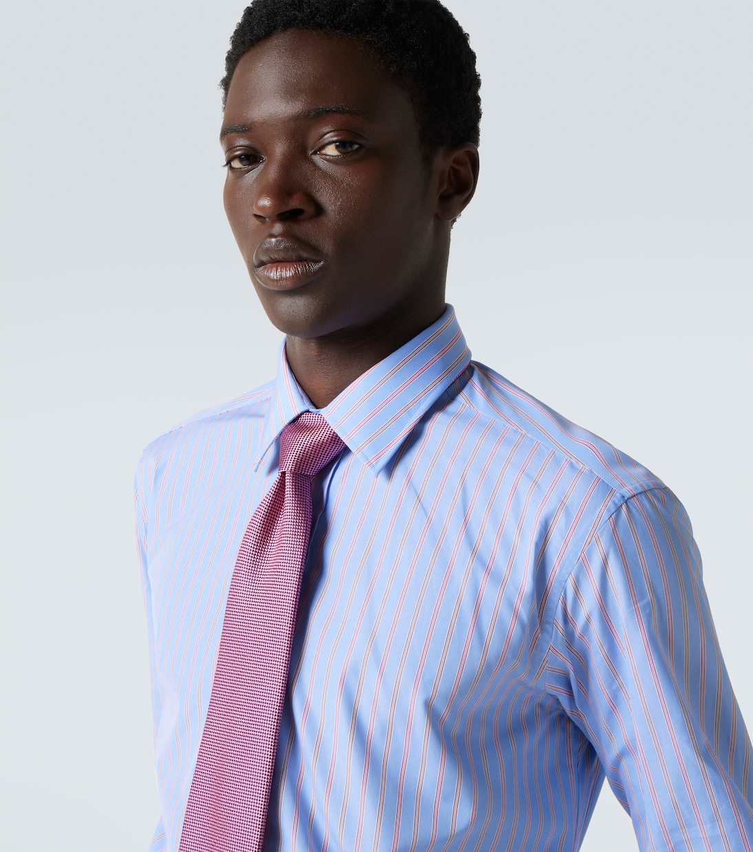 Silk jacquard tie | Charvet