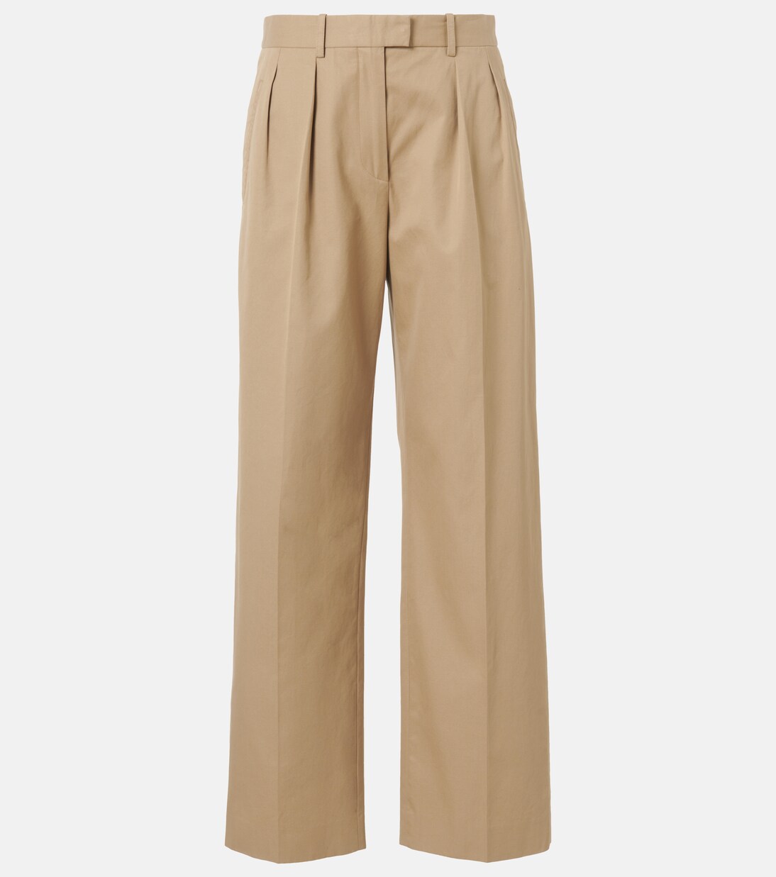 Alfidis cotton and cashmere wide-leg pants | The Row