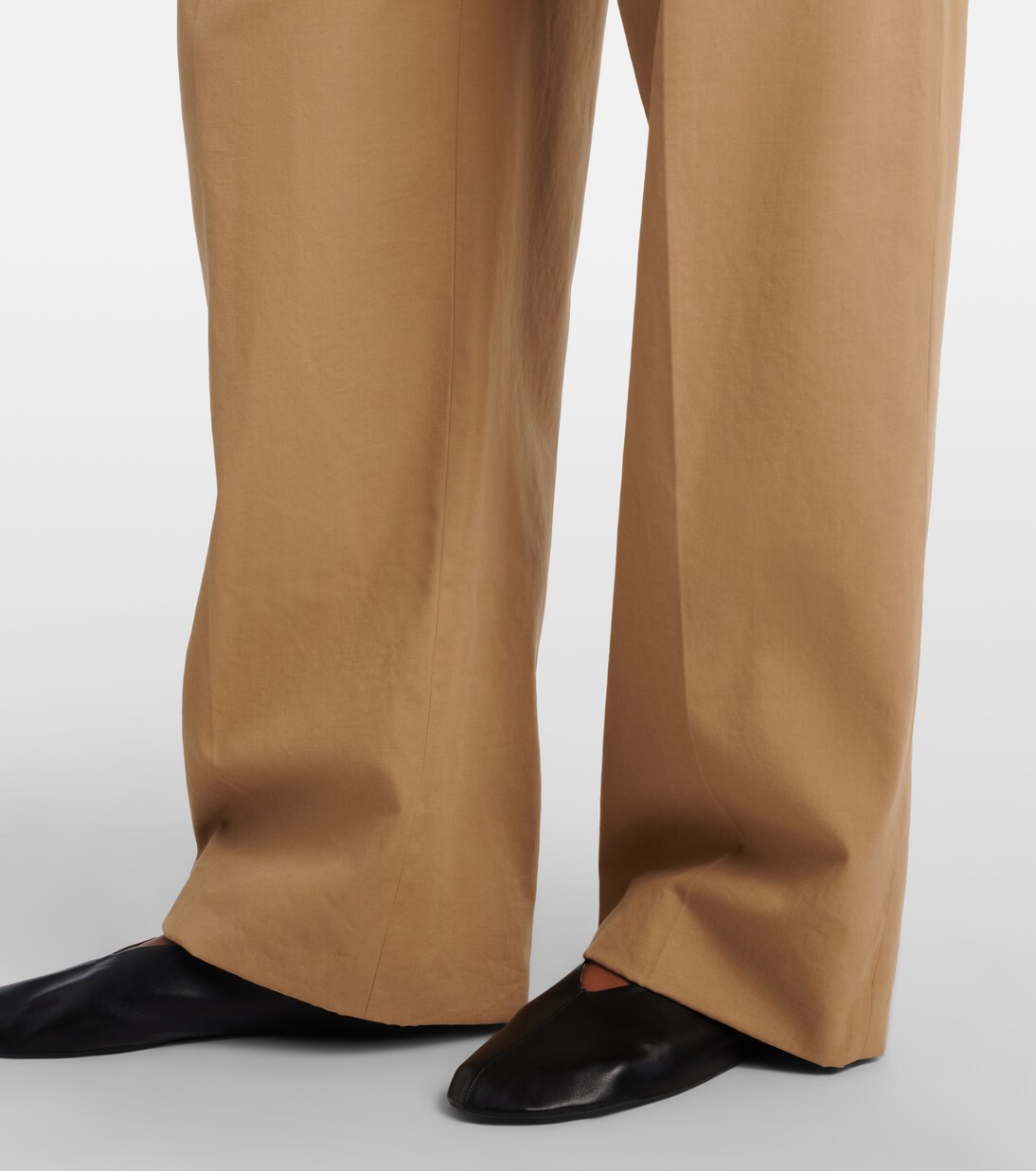 Alfidis cotton and cashmere wide-leg pants | The Row