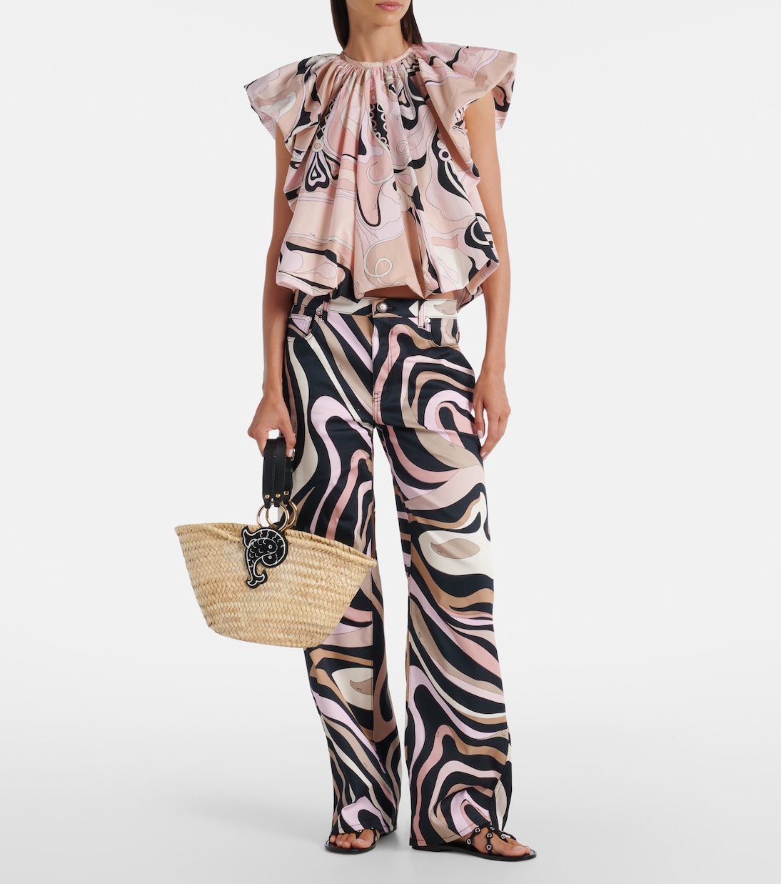 Tote Puccina aus Stroh | Pucci