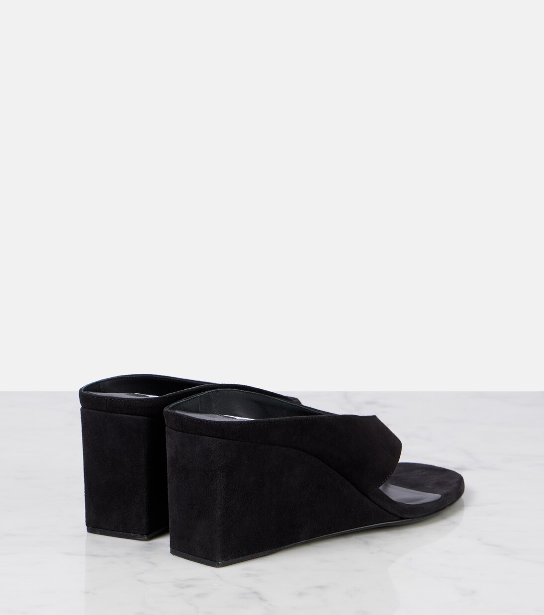 Cube 75 suede wedge thong sandals | Alaïa