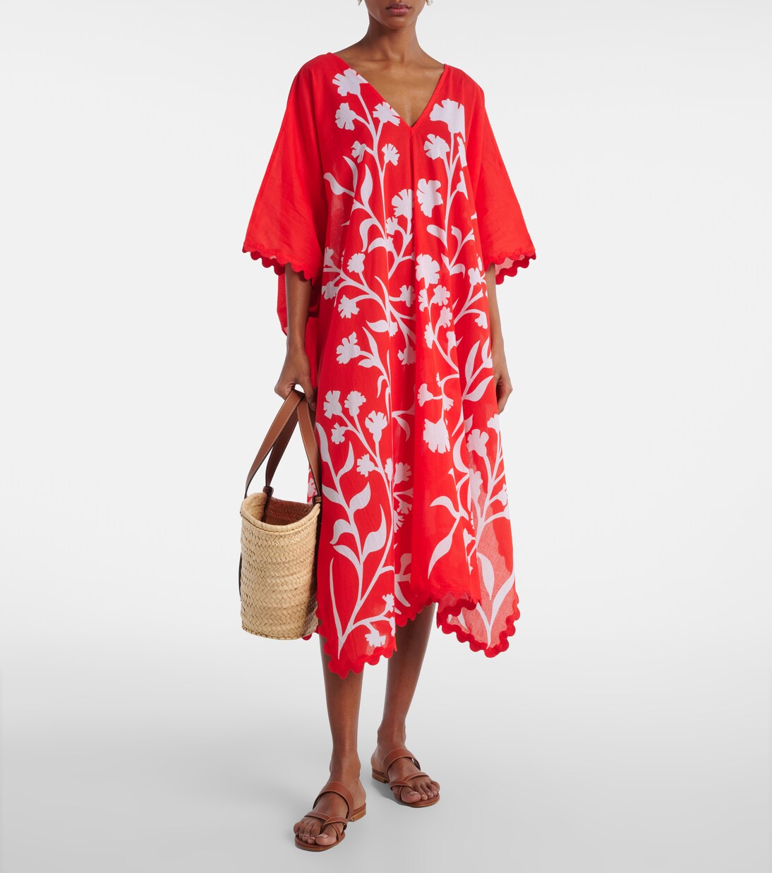Caftán de algodón estampado | Juliet Dunn