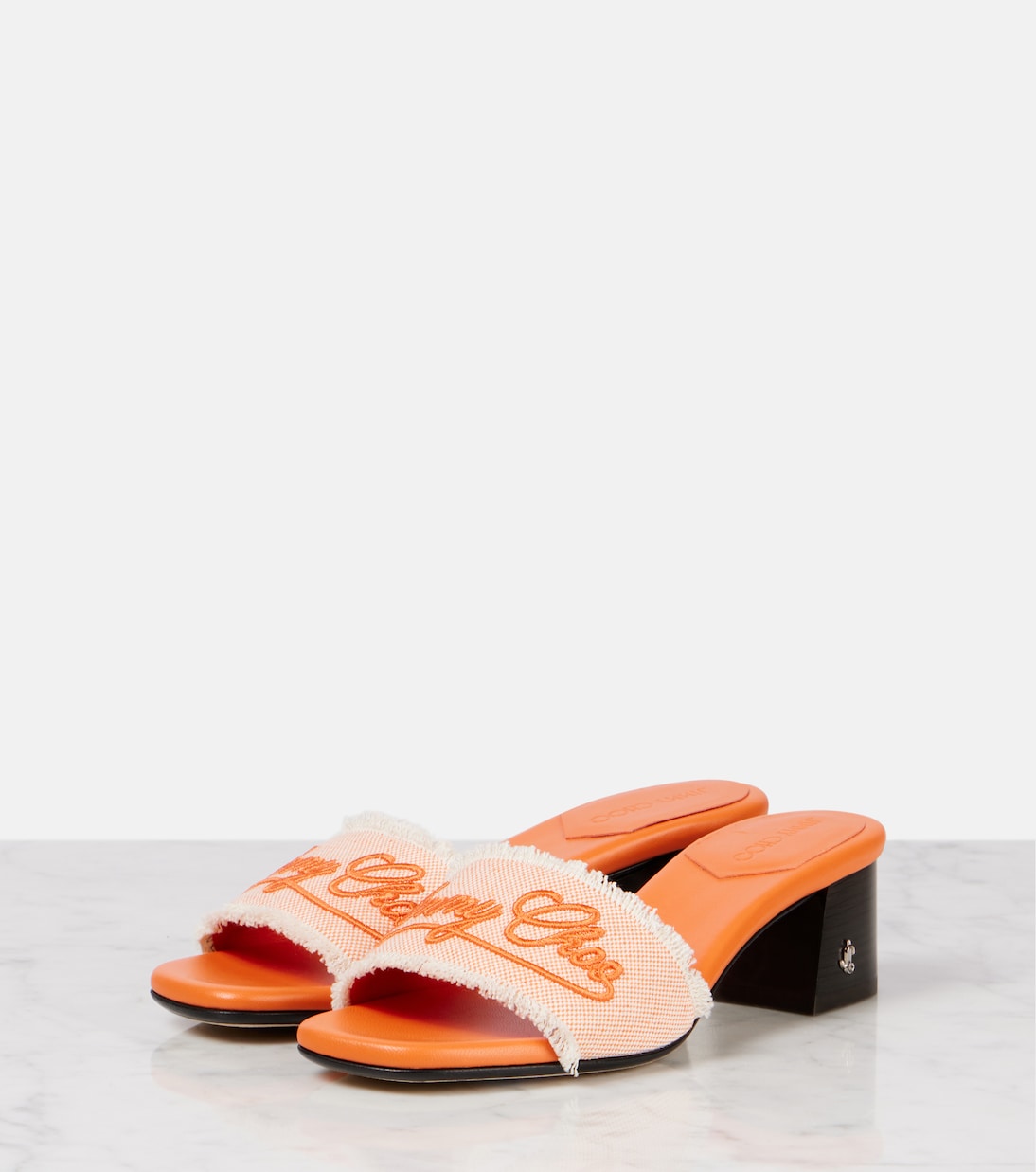 Joa 45 embroidered canvas mules | Jimmy Choo