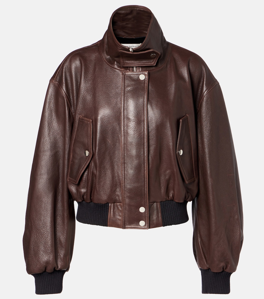 Briar leather bomber jacket | Nour Hammour