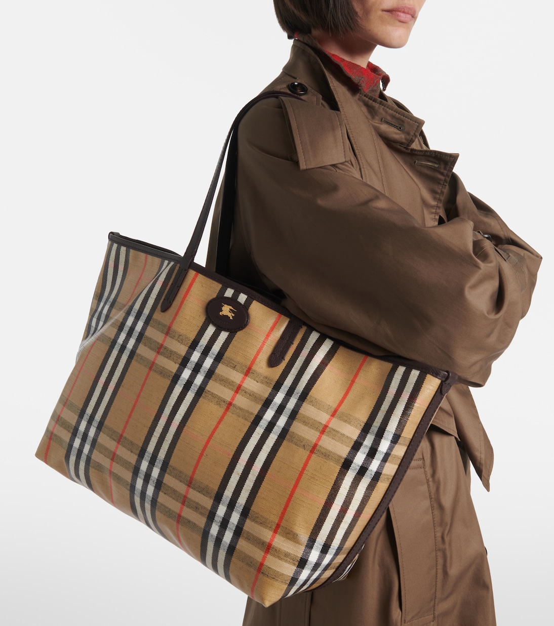 Highlands Medium jacquard tote bag | Burberry