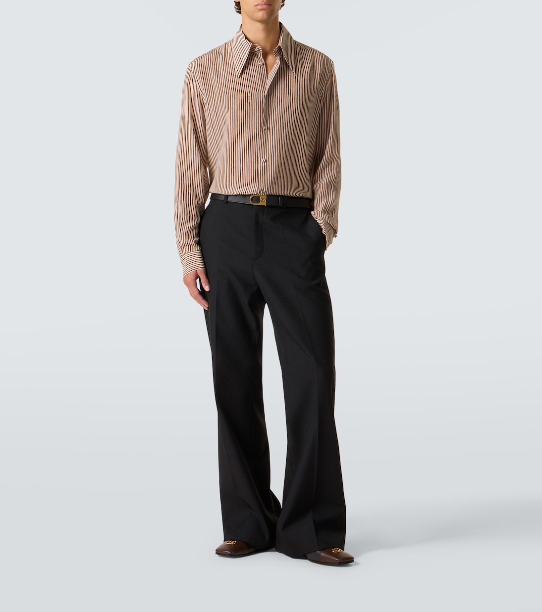 Striped silk shirt | Valentino