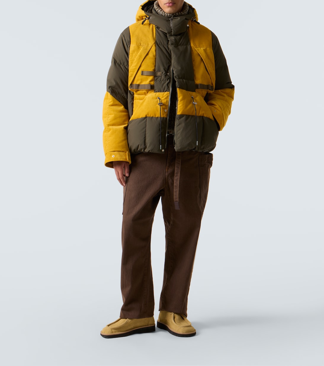 Colorblock down jacket | Sacai