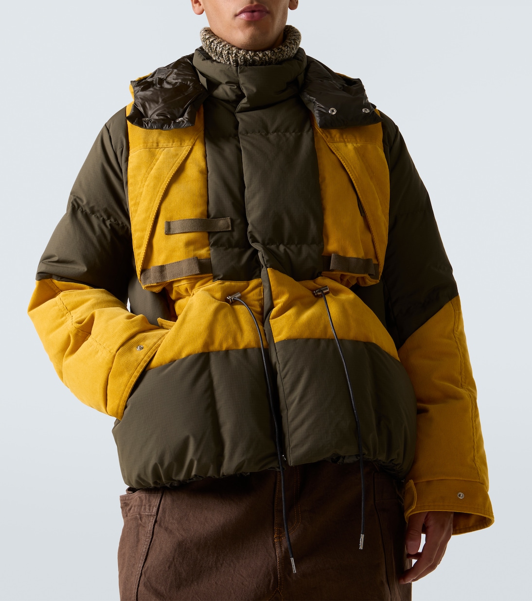 Colorblock down jacket | Sacai