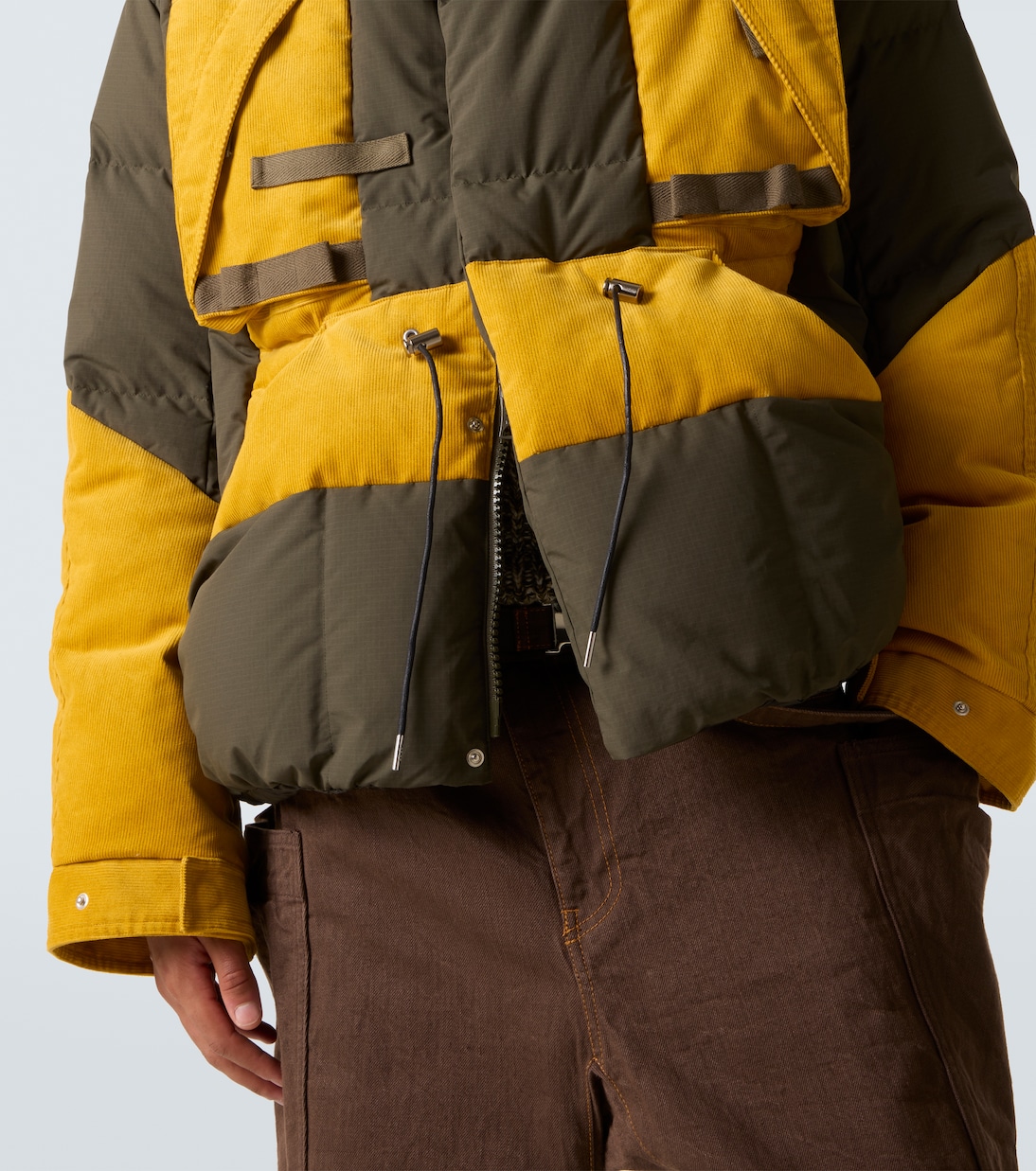 Colorblock down jacket | Sacai