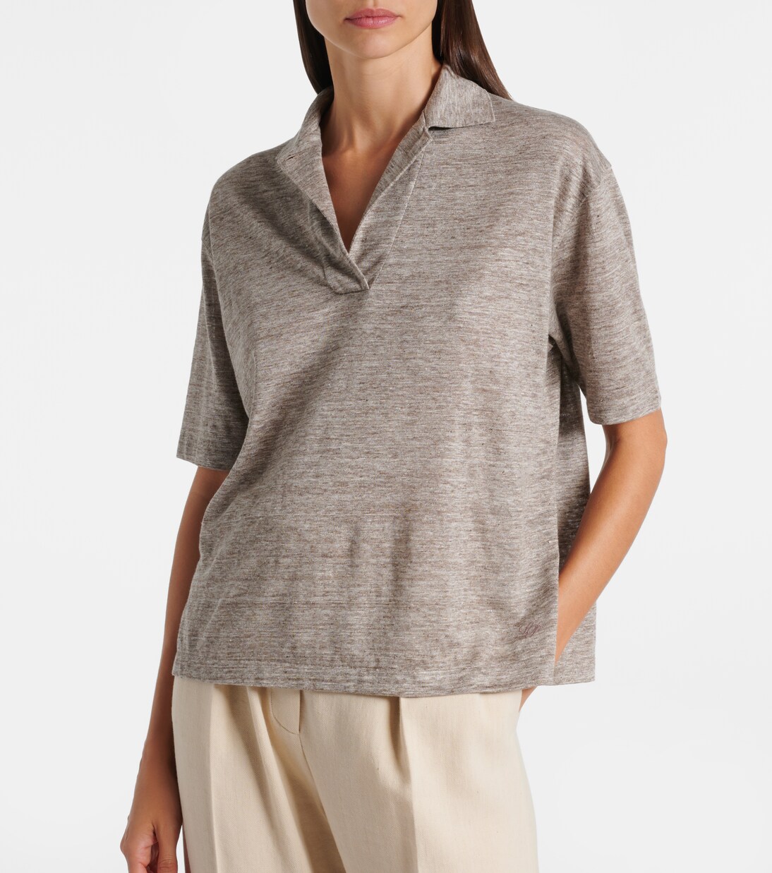 Polohemd Gargano aus Leinen | Loro Piana