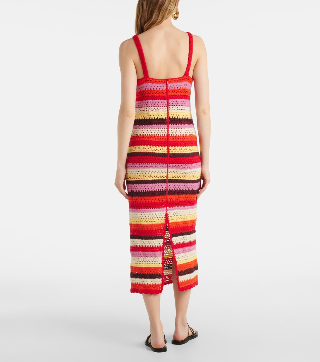 Striped crochet midi dress | Farm Rio
