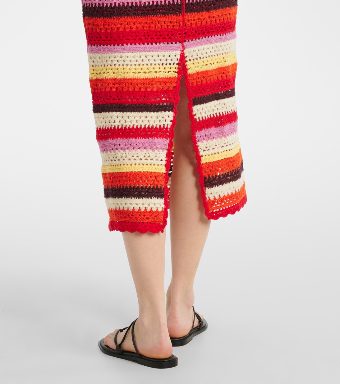 Striped crochet midi dress | Farm Rio