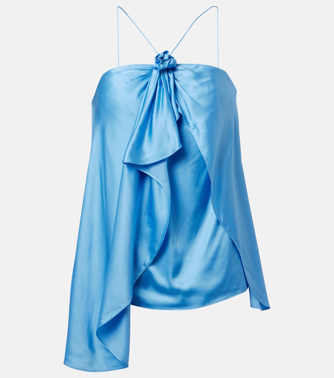 Top de satén con cuello halter | Acne Studios